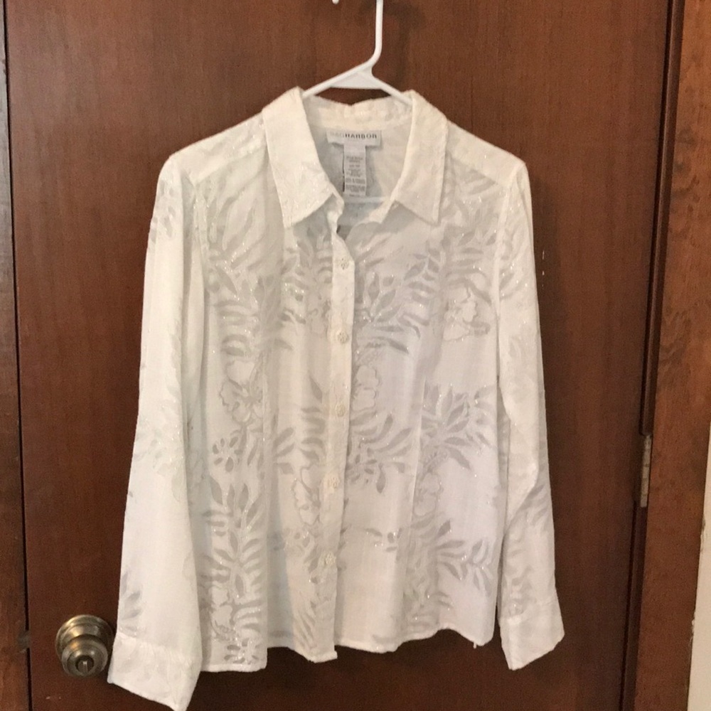 Sag Harbor flower print blouse